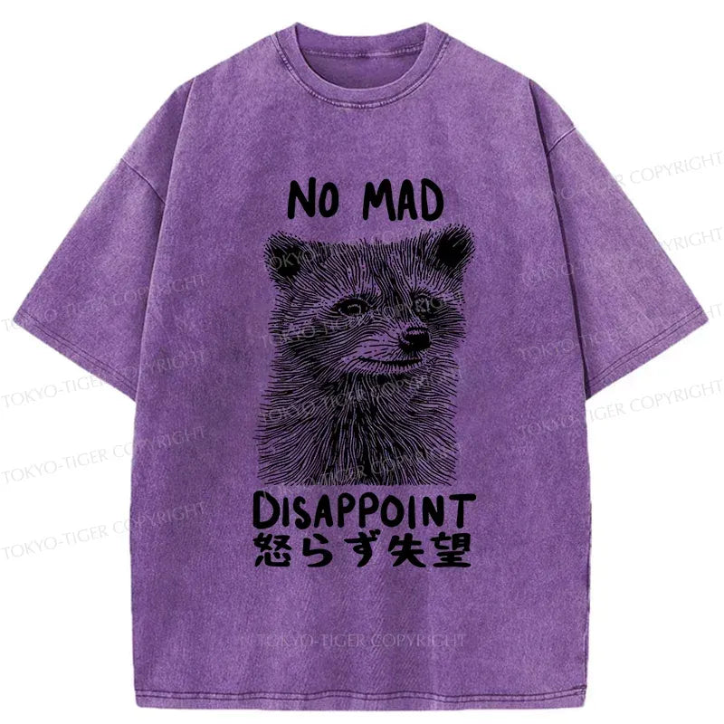 Kyoto-Lion Disappointed Raccoon Washed T-Shirt