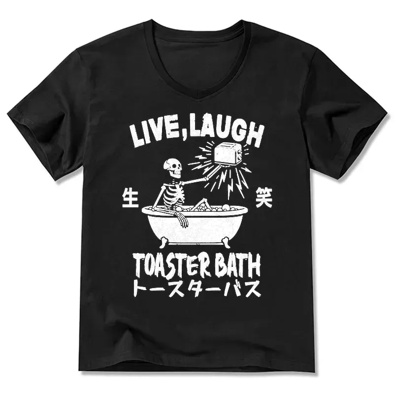 unisex classic v-neck 100% cotton t-shirt