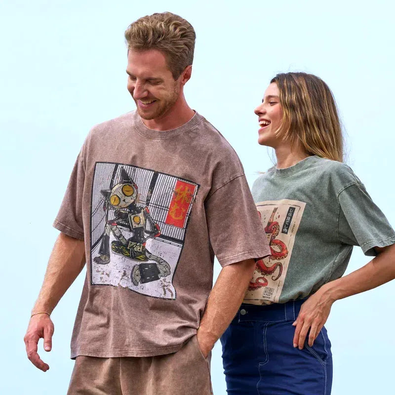 Vintage Kyoto-Lion Unisex Tee