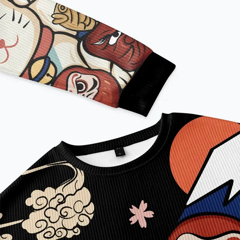 Kyoto lion holiday sweatshirt for men