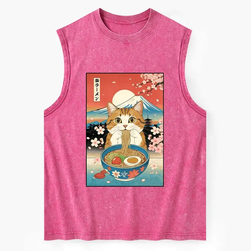 Japanese Washed Tank Top for Vacation