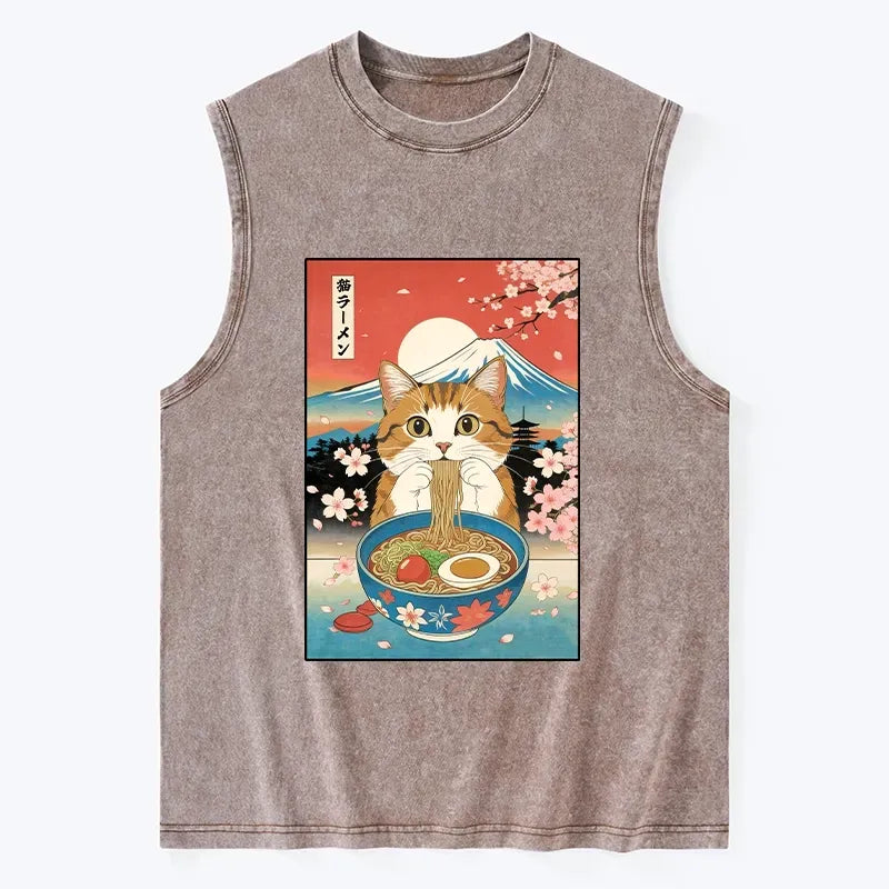 Japanese Washed Tank Top for Vacation
