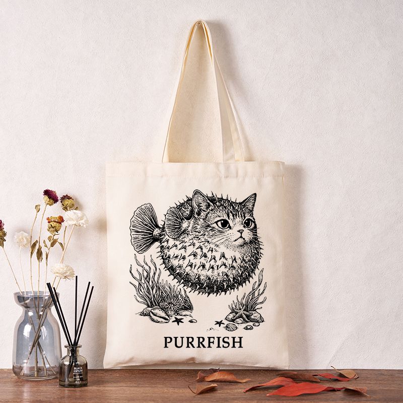 Spiky puffer Japanese streetwear tote bag