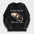 Kyoto-Lion Possum Playing Dead Washed Double Layer T-Shirt