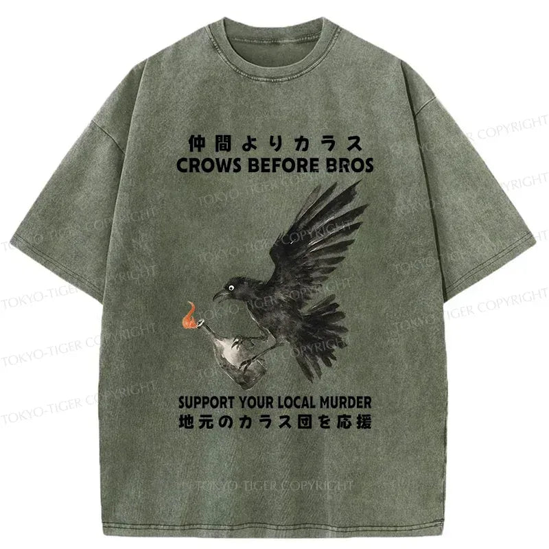 Kyoto-Lion Crow T-Shirt for Gift for Him
