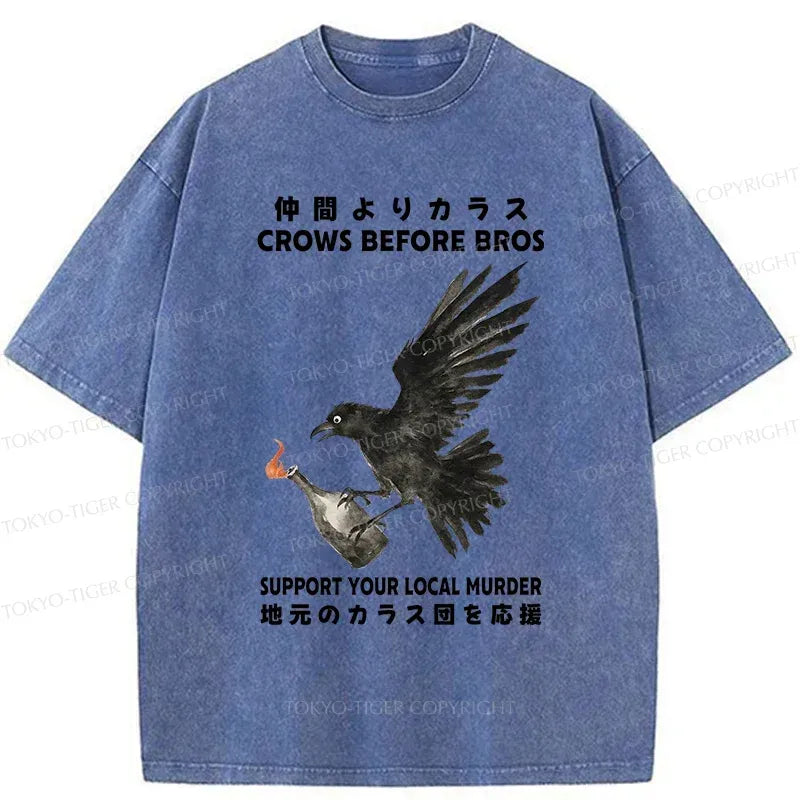 Kyoto-Lion Crow T-Shirt for Gift for Him
