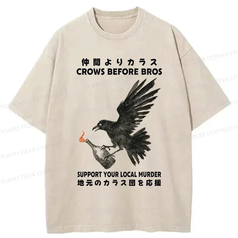 Kyoto-Lion Crow T-Shirt for Gift for Him