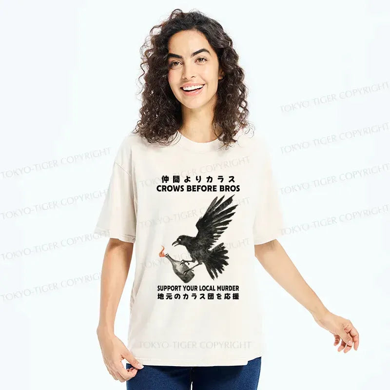 Kyoto-Lion Crow T-Shirt for Gift for Him