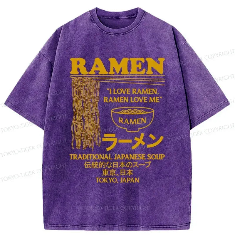 Retro Japanese ramen t-shirt for men