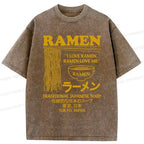 Retro Japanese ramen t-shirt for men