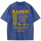 Kyoto-Lion Retro Ramen Japanese Washed T-Shirt