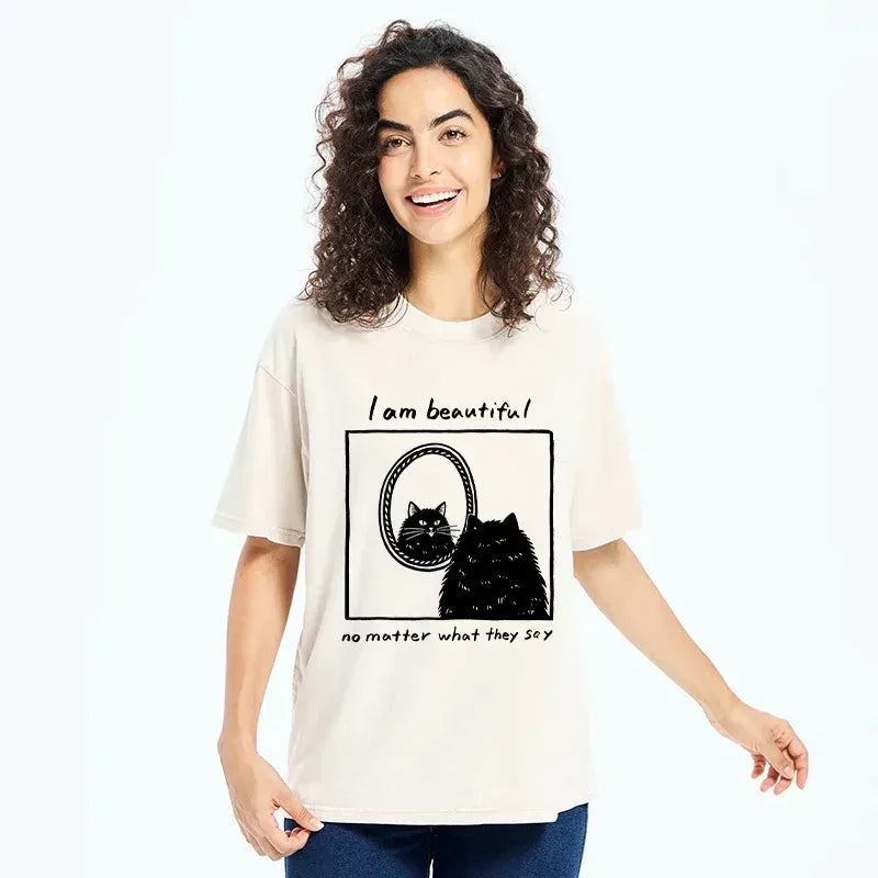 Japanese cat t-shirt for women