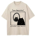 Japanese cat t-shirt for women