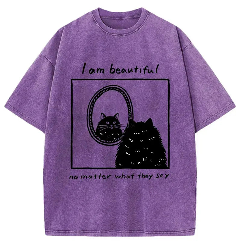 Japanese cat t-shirt for women