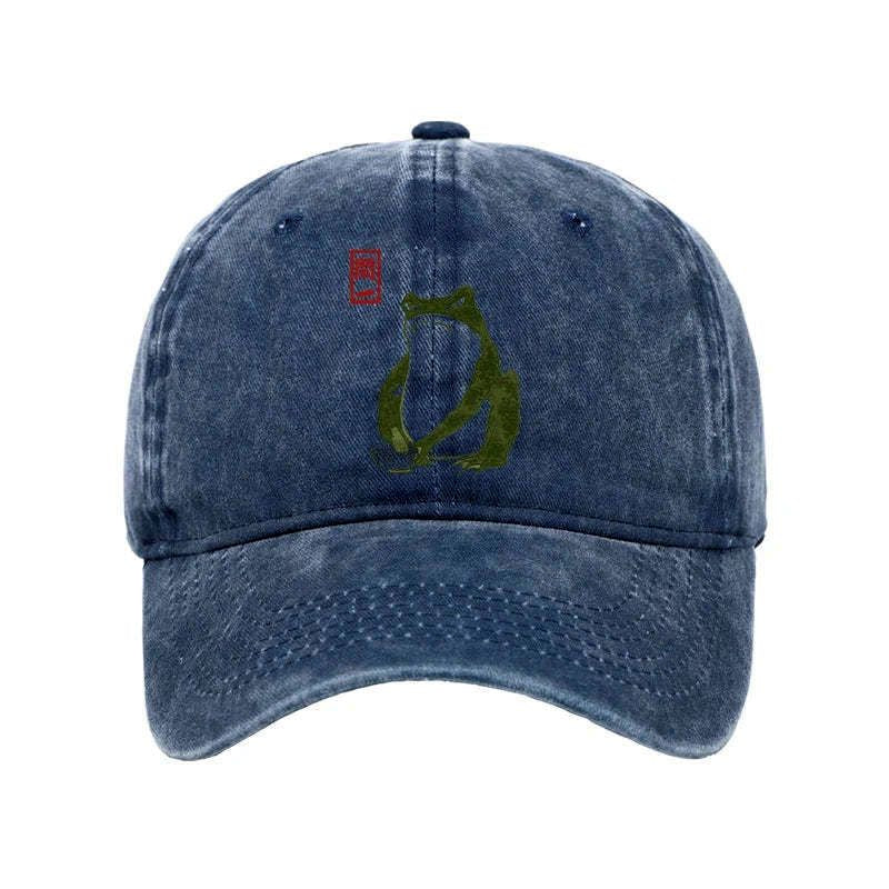 Japanese Woodblock Print Frog Cap