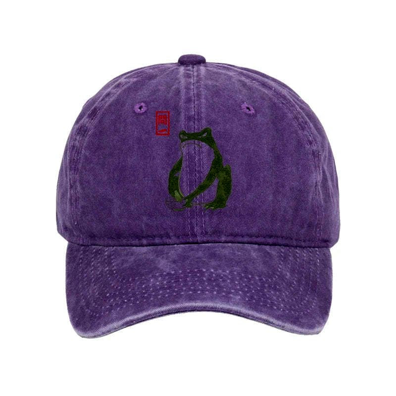 Japanese Woodblock Print Frog Cap