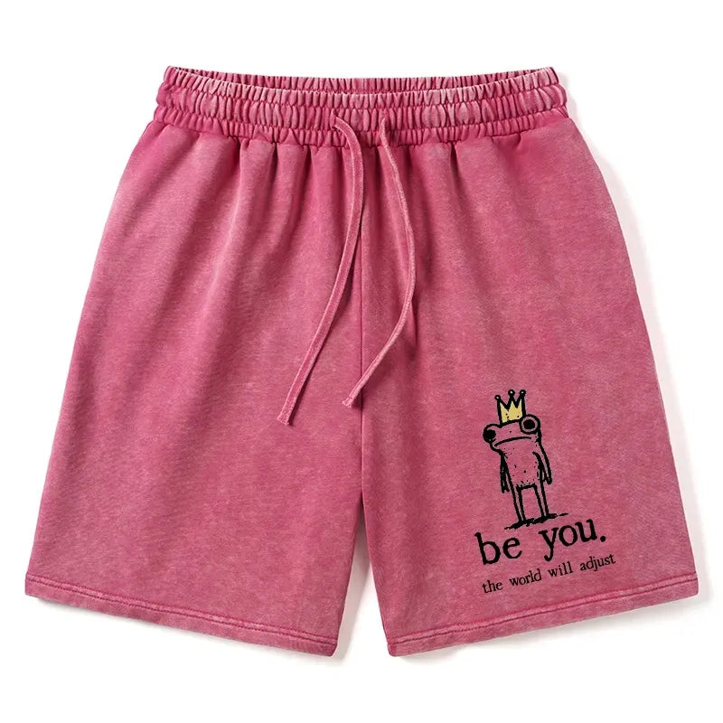 Kyoto-Lion Crown Frog Stays True To Self Washed Shorts