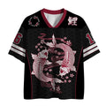 Red Koi Mesh Jersey for Streetwear