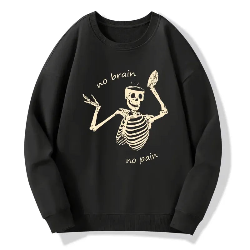 Japanese skeleton sweatshirt for daily wear