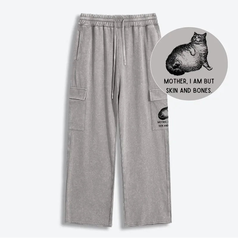 Kyoto-Lion Skin & Bones Cat Washed Utility Sweatpants