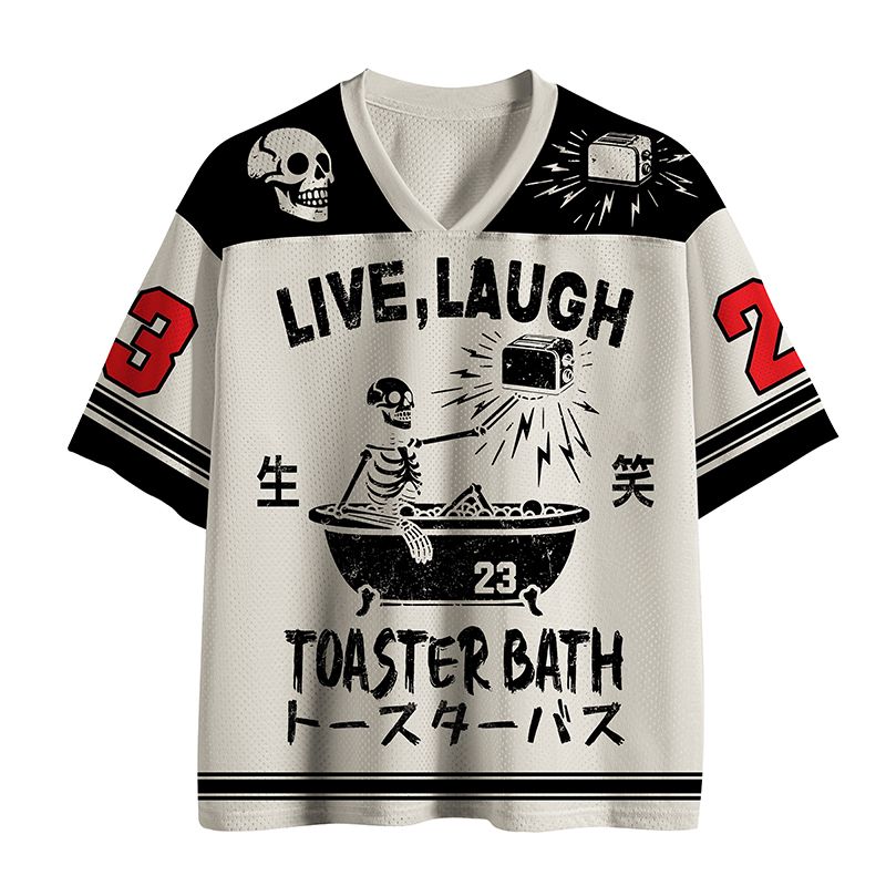 funny skeleton mesh jersey on sale