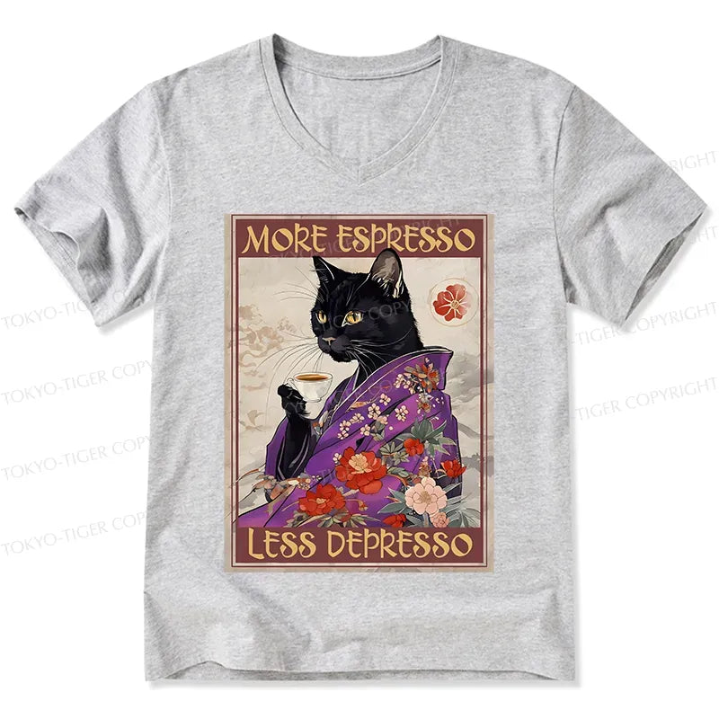 Best Seller Japanese Cat V-Neck T-Shirt