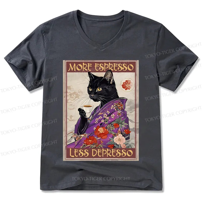 Trending Kyoto-Lion Cat Coffee Tee