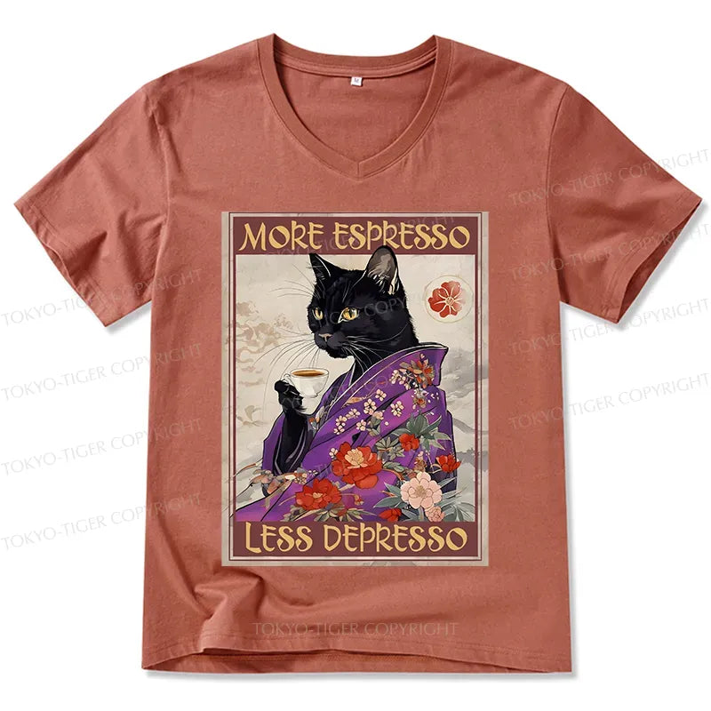 Best Seller Japanese Cat V-Neck T-Shirt