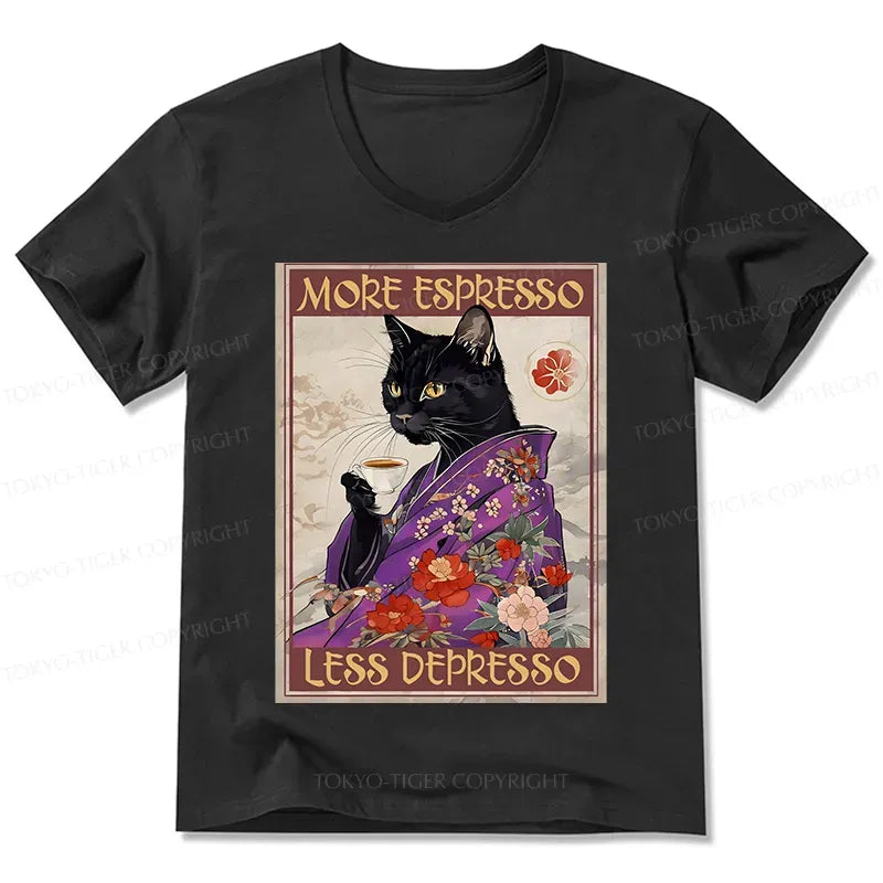 Best Seller Japanese Cat V-Neck T-Shirt
