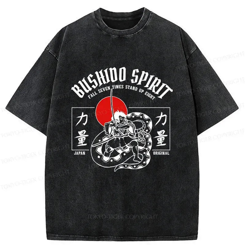 Samurai Spirit Washed T-Shirt Best Seller