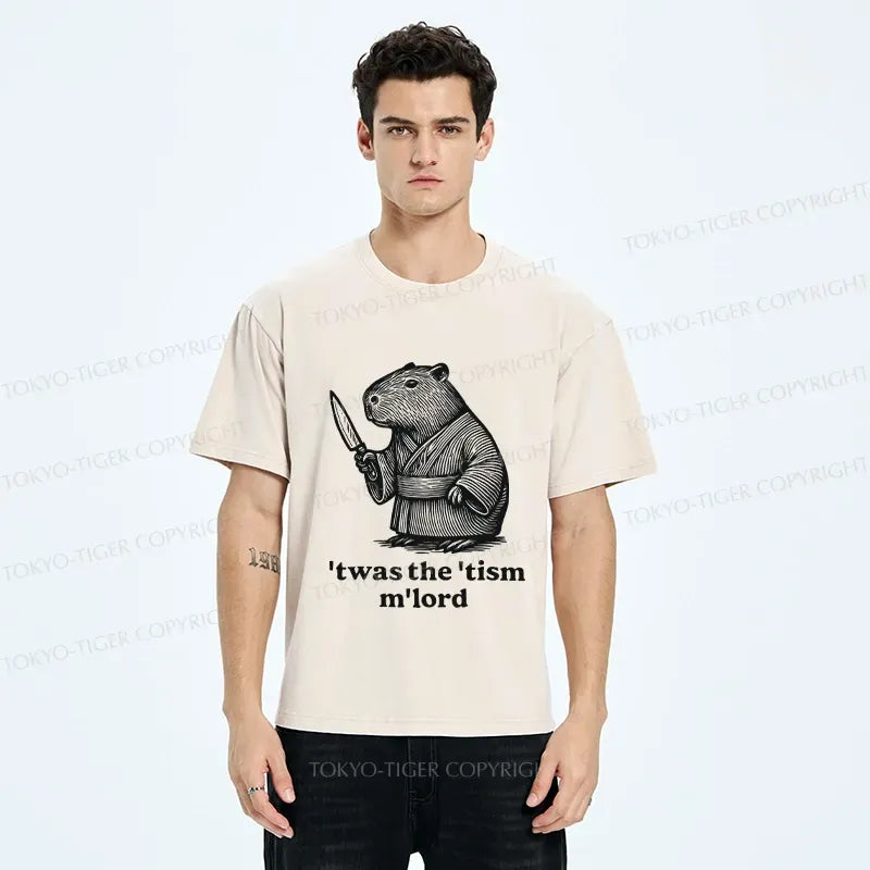 Unisex Samurai Capybara T-Shirt for Daily Wear