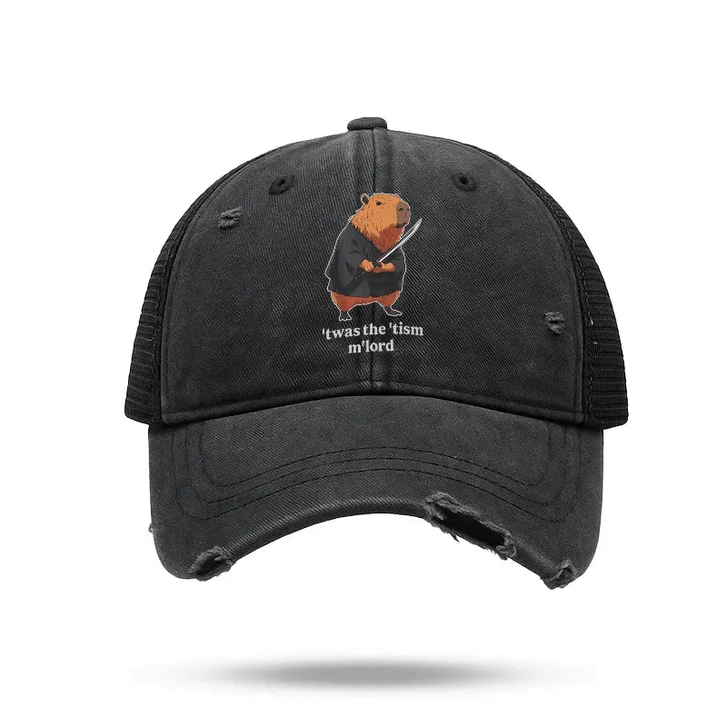 Japanese Samurai Capybara Cap for Summer