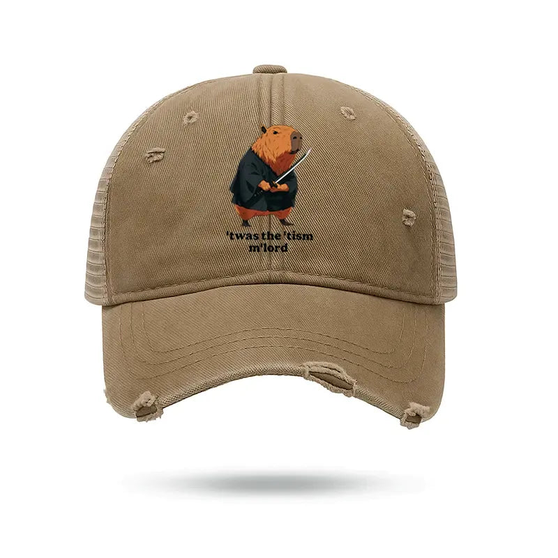 Japanese Samurai Capybara Cap for Summer