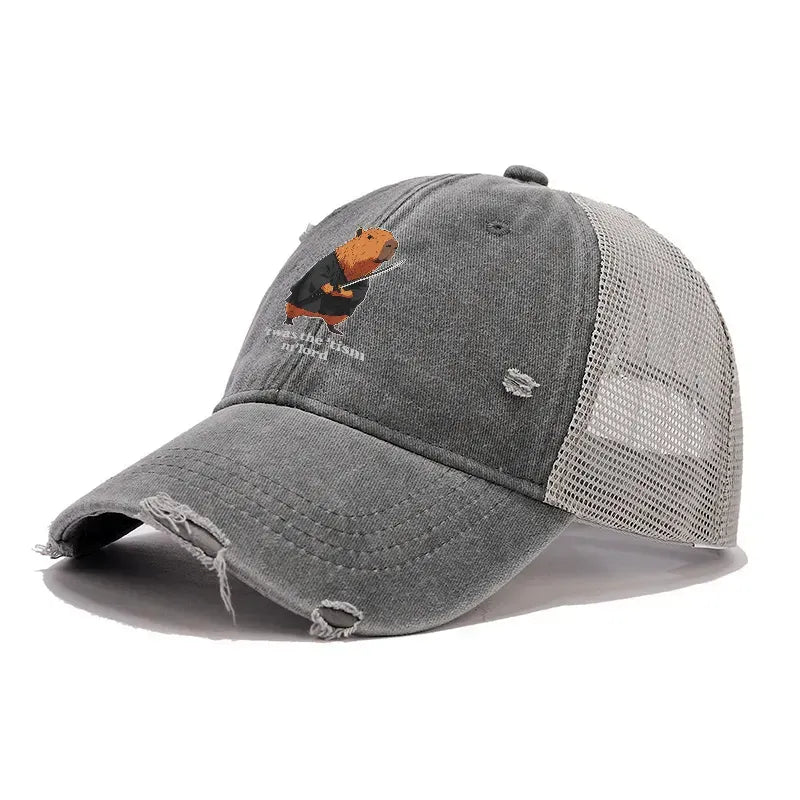 Vintage Washed Trucker Cap for Streetwear