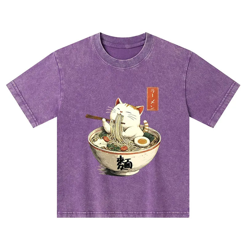 Funny Ramen Cat T-Shirt Gift