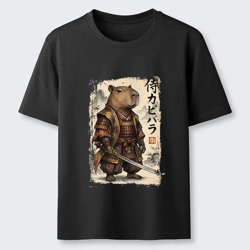 Japanese Samurai Capybara Classic T-Shirt