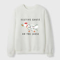 Kyoto-Lion Stupid Goose Christmas Waffle Sweatshirt