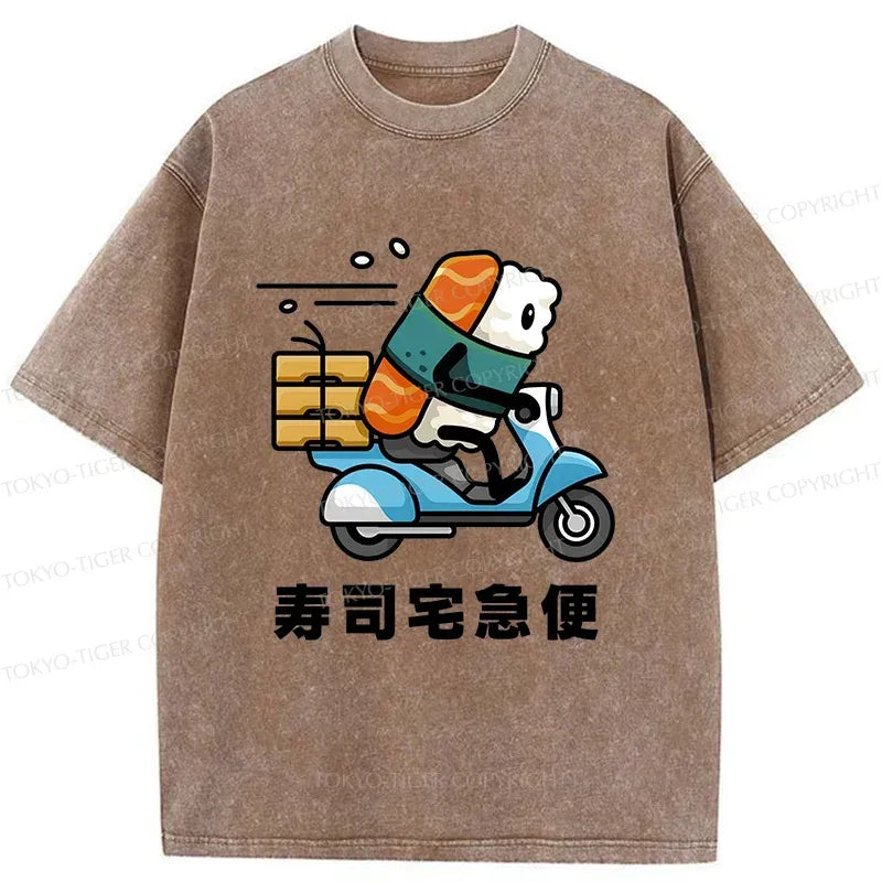 Washed Japanese T-Shirt for Streetwear
