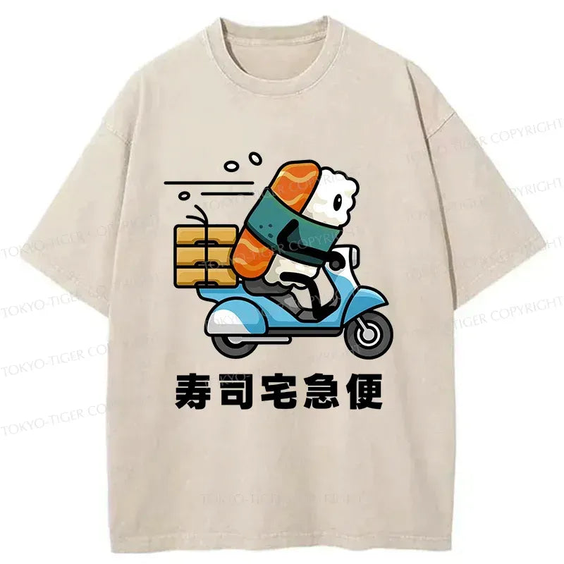 Washed Japanese T-Shirt for Streetwear