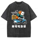 Kyoto-Lion Sushi Express Washed T-Shirt