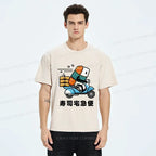 Washed Japanese T-Shirt for Streetwear