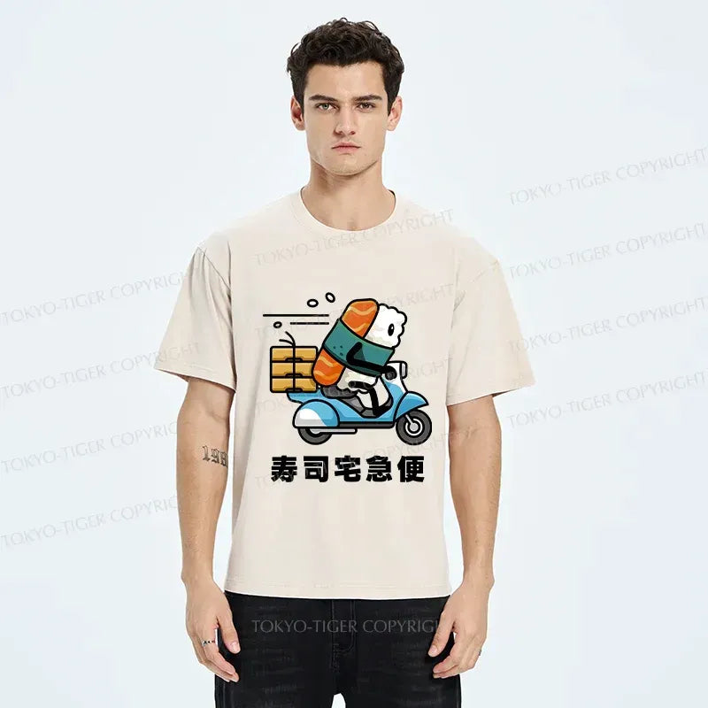 Washed Japanese T-Shirt for Streetwear