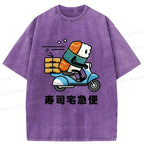 Kyoto-Lion Sushi Express Washed T-Shirt