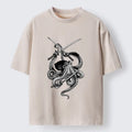 Kyoto-Lion Samurai Octopus Warrior Washed T-Shirt