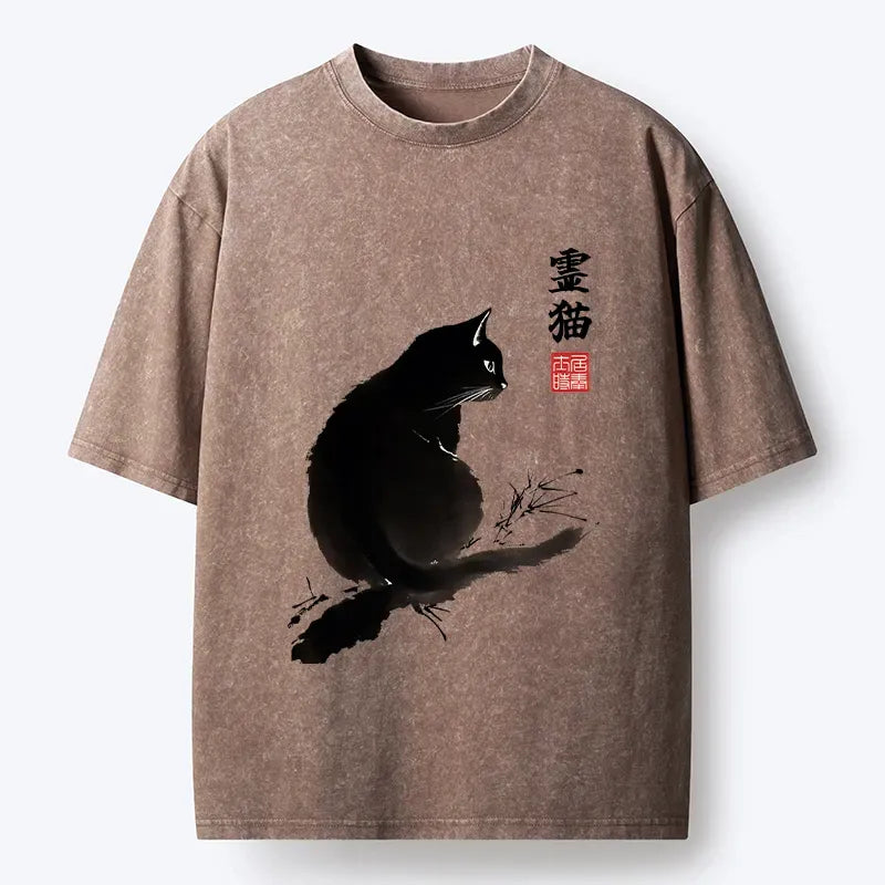 Unisex Cotton Cat T-Shirt with Free Shipping