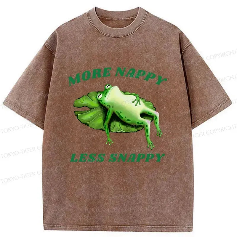 Japanese Sleeping Frog Washed T-Shirt