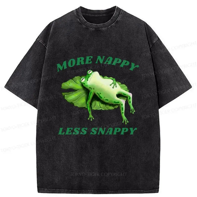 Japanese Sleeping Frog Washed T-Shirt