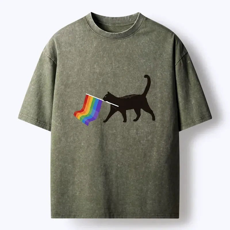 Vintage Japanese Streetwear Cat T-Shirt