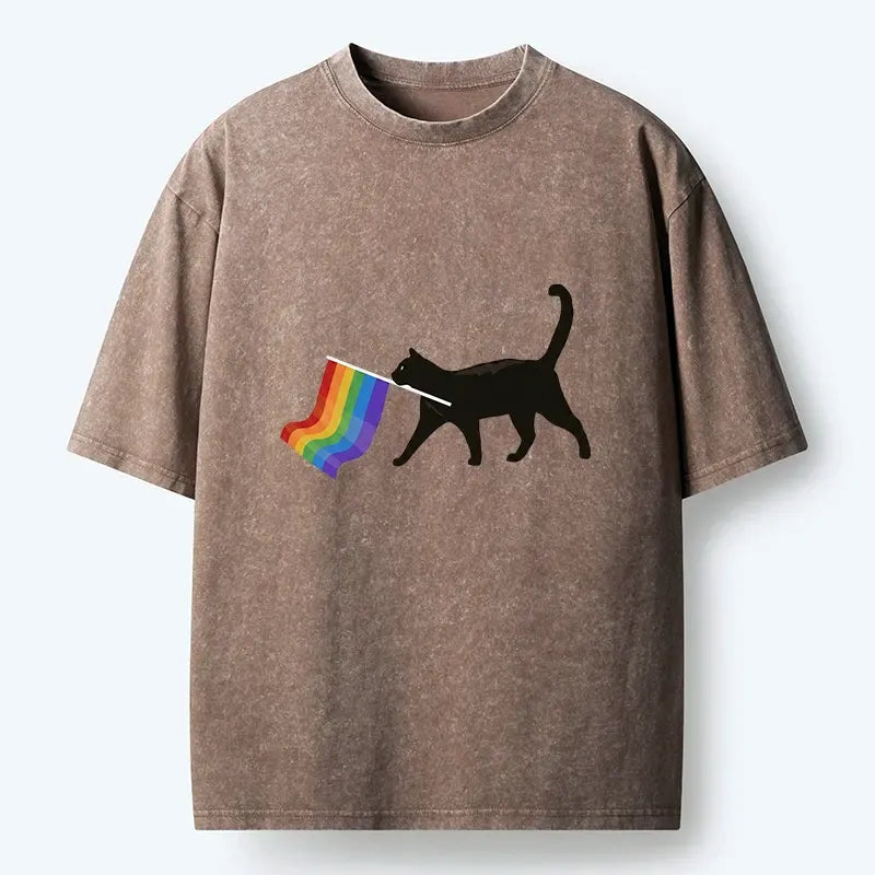 Vintage Japanese Streetwear Cat T-Shirt