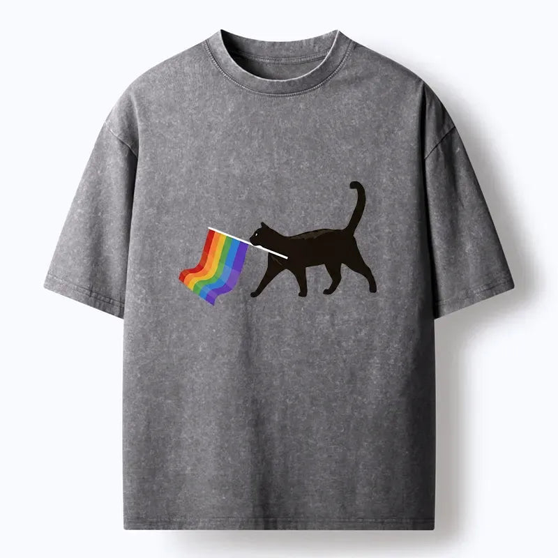 Vintage Japanese Streetwear Cat T-Shirt